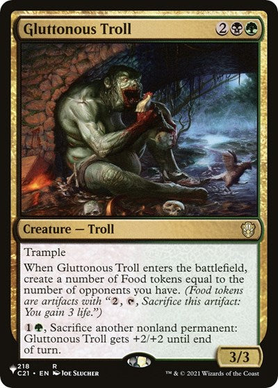 Gluttonous Troll (The List) Near Mint