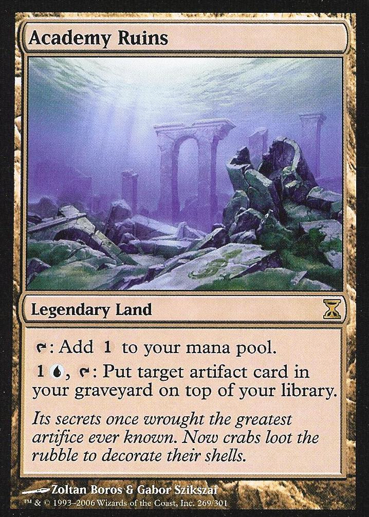 Academy Ruins (Time Spiral) Medium Play Foil