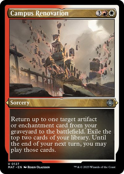 Campus Renovation (Foil Etched) (March of the Machine: The Aftermath) Near Mint Foil