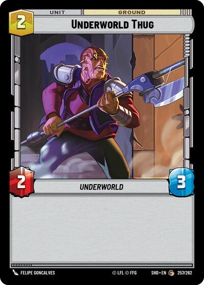 Underworld Thug (Shadows of the Galaxy) Near Mint Foil
