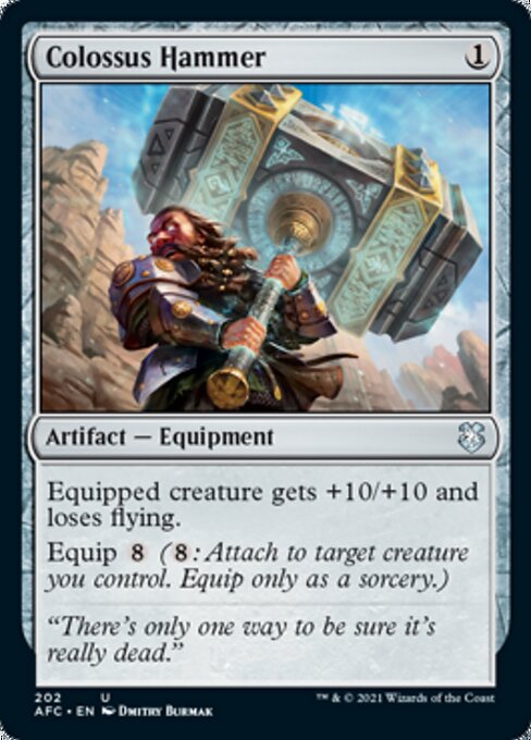 Colossus Hammer (Commander 2021 Forgotten Realms) Light Play