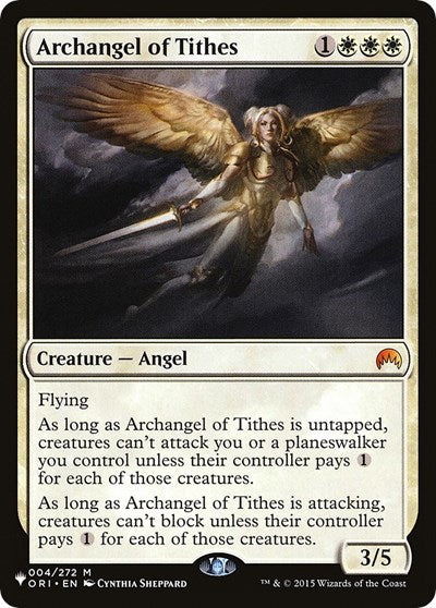 Archangel of Tithes (The List) Light Play Foil