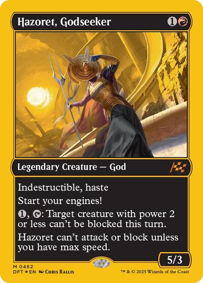 Hazoret, Godseeker (First-Place Foil) (Aetherdrift) Light Play Foil