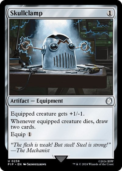 Skullclamp (Universes Beyond: Fallout) Damaged / Poor