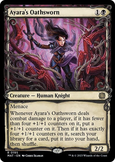 Ayara's Oathsworn (Halo Foil) (March of the Machine: The Aftermath) Light Play Foil