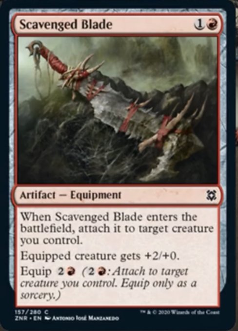 Scavenged Blade (Zendikar Rising) Light Play