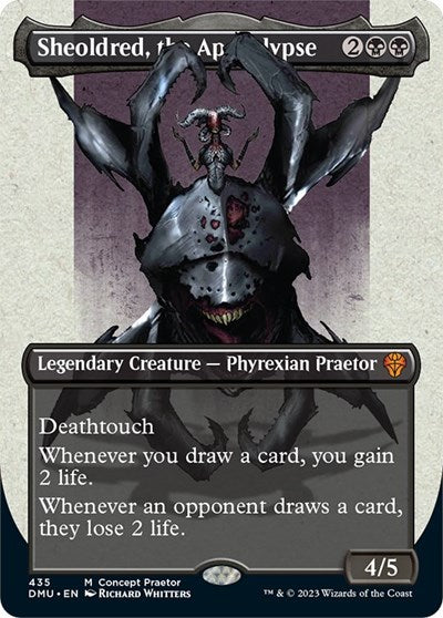 Sheoldred, the Apocalypse (Concept Praetor) (Phyrexia: All Will Be One) Light Play Foil