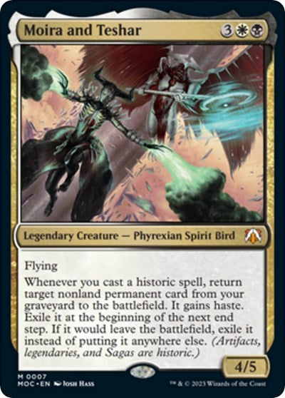 Moira and Teshar (Commander: March of the Machine) Near Mint Foil