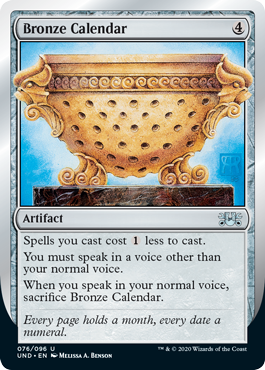 Bronze Calendar (Unsanctioned) Light Play