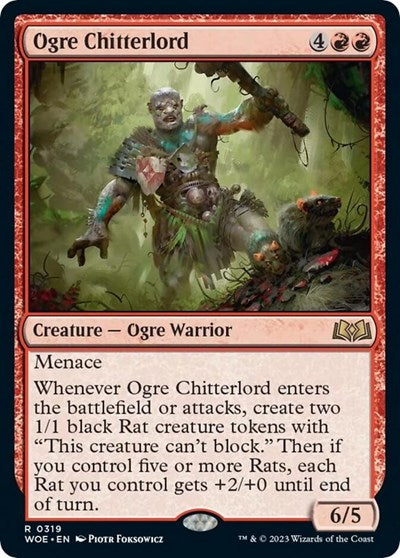 Ogre Chitterlord (Wilds of Eldraine) Light Play