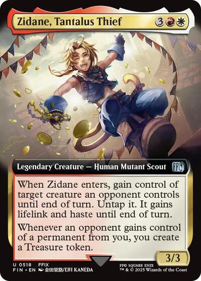 Zidane, Tantalus Thief (Extended Art) (Universes Beyond: FINAL FANTASY) Medium Play Foil
