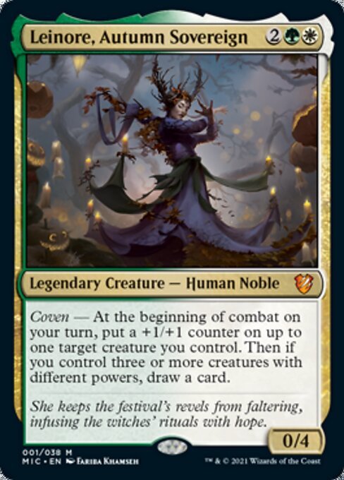 Leinore, Autumn Sovereign (Commander 2021 Midnight Hunt) Light Play Foil