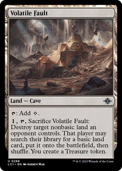 Volatile Fault (The Lost Caverns of Ixalan) Near Mint Foil