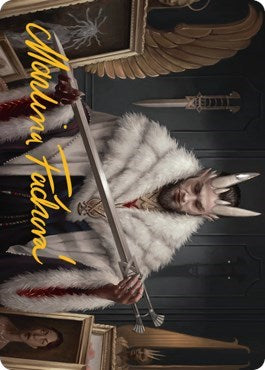 Lord Xander, the Collector Art Card (Gold-Stamped Signature) (Art Series: Streets of New Capenna) Near Mint
