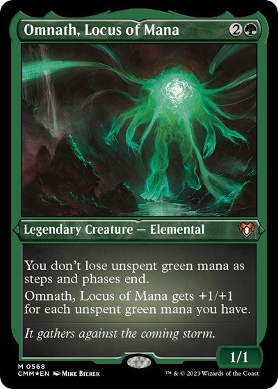 Omnath, Locus of Mana (Foil Etched) (Commander Masters) Near Mint Foil
