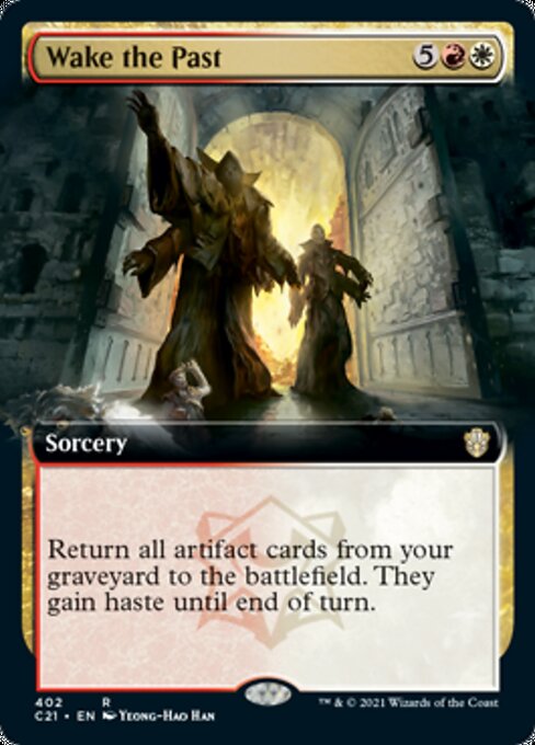 Wake the Past (Extended Art) (Commander 2021 Strixhaven) Light Play