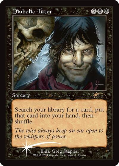 Diabolic Tutor (Promos: WPN and Gateway) Light Play Foil