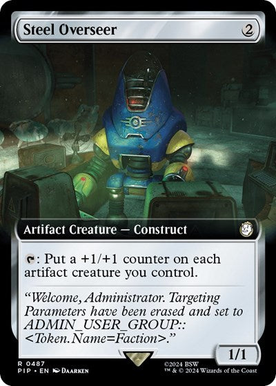 Steel Overseer (Extended Art) (Universes Beyond: Fallout) Light Play Foil