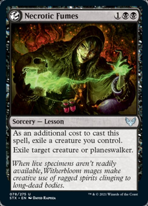 Necrotic Fumes (Strixhaven) Near Mint Foil