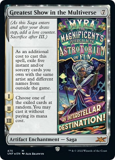 Greatest Show in the Multiverse (Unfinity) Light Play Foil