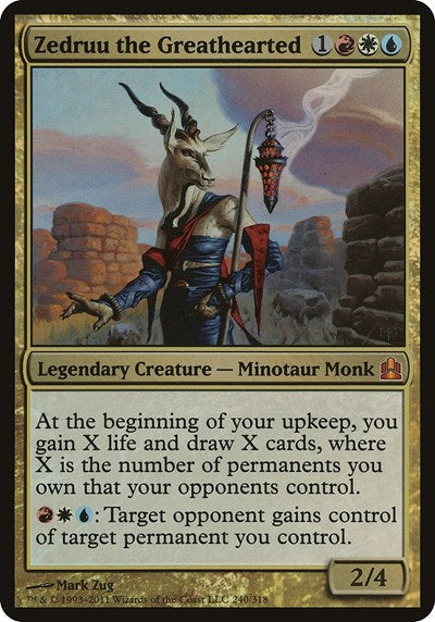 Zedruu the Greathearted (Commander) (Oversize Cards) Near Mint Foil