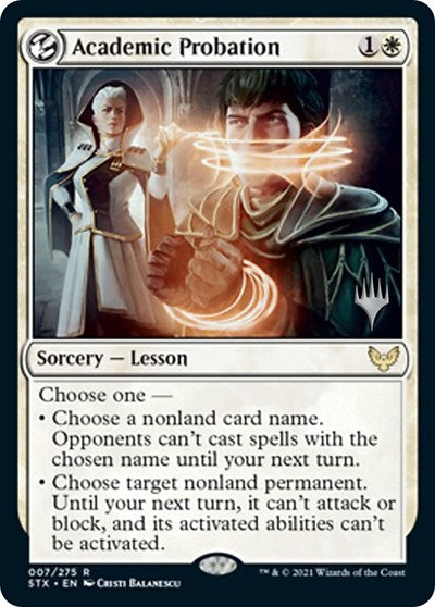 Academic Probation (Promo Pack: Strixhaven) Medium Play Foil
