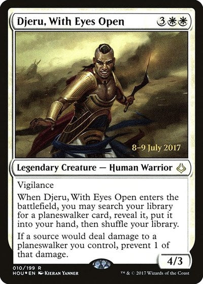 Djeru, With Eyes Open (Promos: Prerelease Cards) Light Play Foil