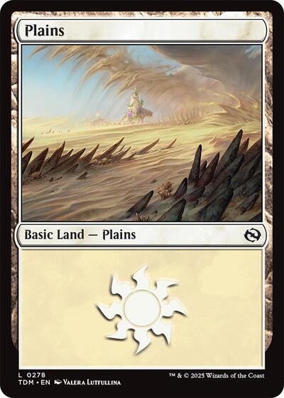 Plains (0278) (Tarkir: Dragonstorm) Near Mint Foil