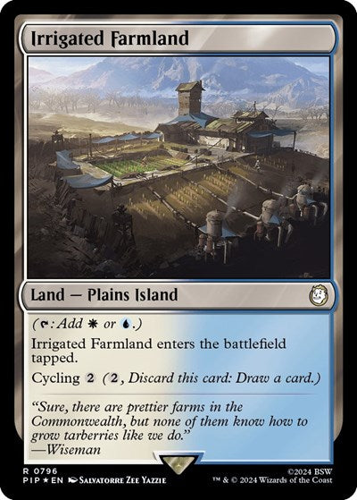 Irrigated Farmland (Surge Foil) (Universes Beyond: Fallout) Light Play Foil