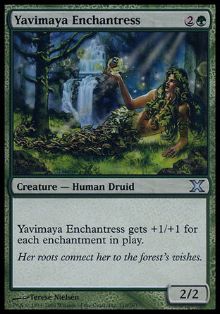 Yavimaya Enchantress (10th Edition) Light Play