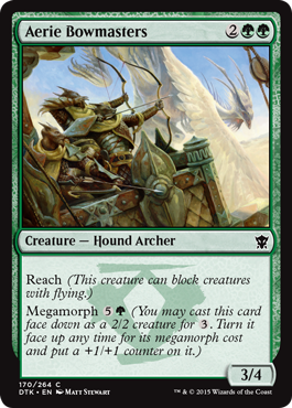 Aerie Bowmasters (Dragons of Tarkir) Light Play Foil