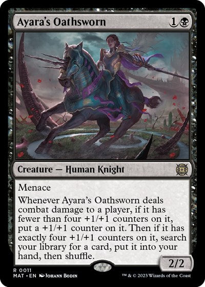 Ayara's Oathsworn (March of the Machine: The Aftermath) Light Play Foil
