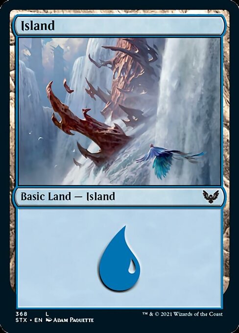 Island (368) (Strixhaven) Near Mint Foil