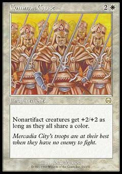 Common Cause (Mercadian Masques) Heavy Play Foil
