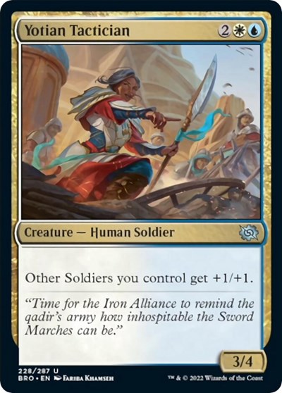 Yotian Tactician (The Brothers' War) Medium Play Foil