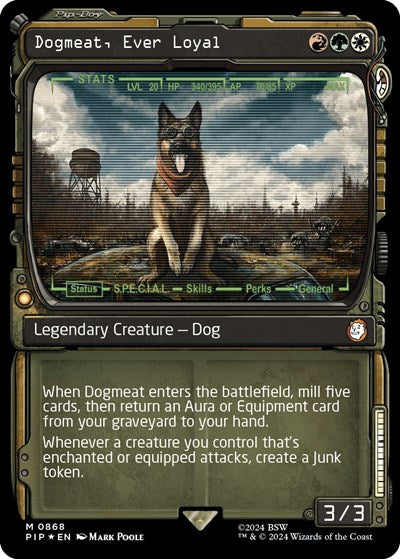 Dogmeat, Ever Loyal (Showcase) (Surge Foil) (Universes Beyond: Fallout) Light Play Foil