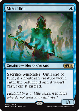 Mistcaller (Magic 2019 Core Set) Medium Play