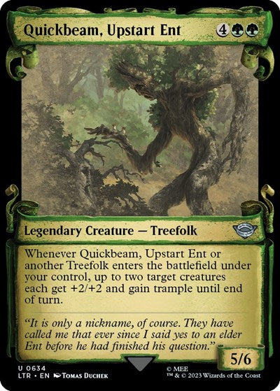 Quickbeam, Upstart Ent (Showcase Scrolls) (Universes Beyond: The Lord of the Rings: Tales of Middle-earth) Near Mint