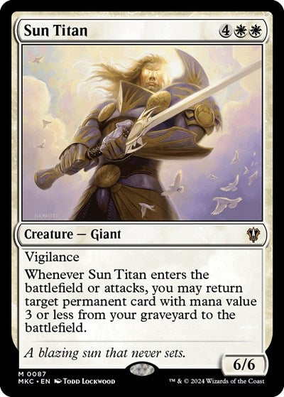 Sun Titan (Commander: Murders at Karlov Manor) Near Mint
