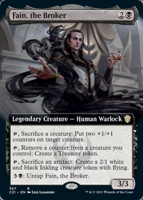 Fain, the Broker (Extended Art) (Commander 2021 Strixhaven) Near Mint