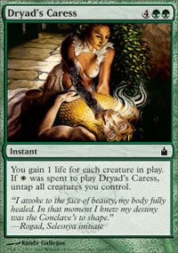Dryad's Caress (Ravnica) Light Play Foil