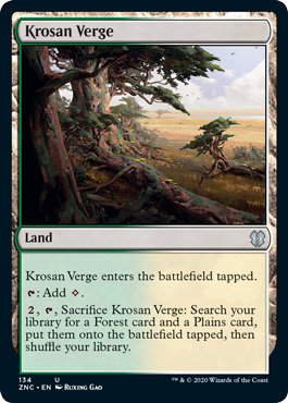 Krosan Verge (Commander 2020 Zendikar Rising) Light Play
