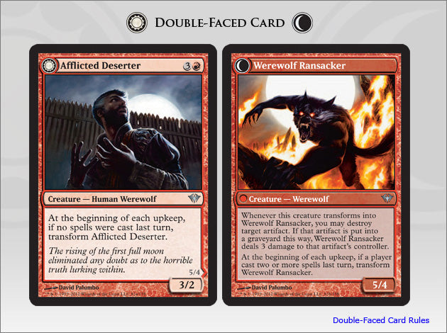 Afflicted Deserter (Werewolf Ransacker) (Dark Ascension) Light Play