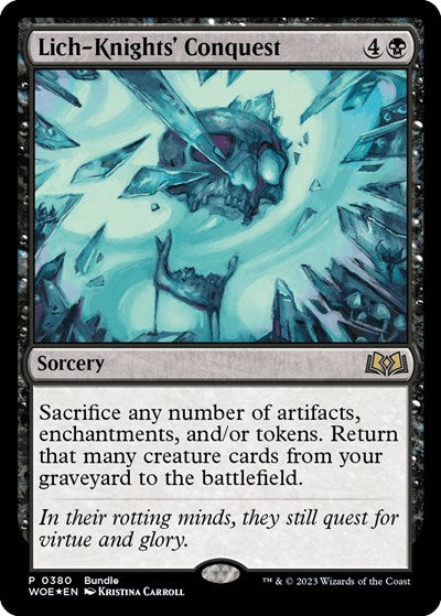 Lich-Knights' Conquest (WOE Bundle) (Promos: Unique and Miscellaneous) Light Play Foil