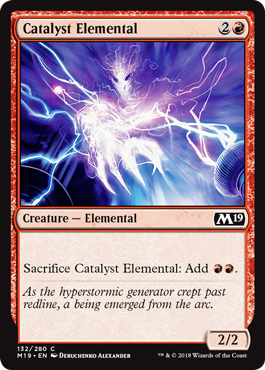 Catalyst Elemental (Magic 2019 Core Set) Medium Play Foil
