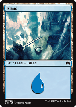 Island (259) (Magic Origins) Light Play