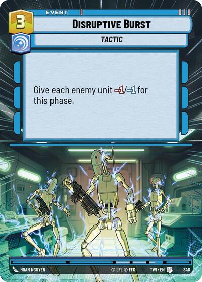 Disruptive Burst (Hyperspace) (Twilight of the Republic) Near Mint Foil