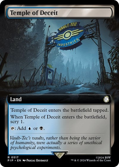Temple of Deceit (Extended Art) (Universes Beyond: Fallout) Medium Play Foil