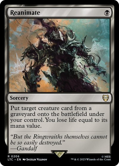 Reanimate (Commander: The Lord of the Rings: Tales of Middle-earth) Light Play