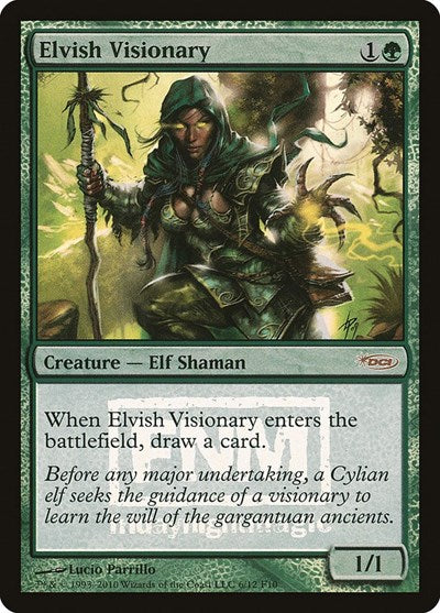Elvish Visionary (Promos: FNM) Medium Play Foil